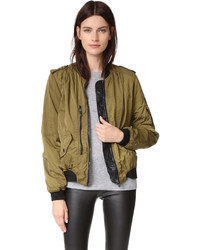 Женский черный бомбер от Blank