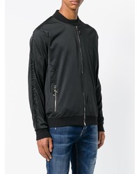 Мужской черный бомбер от Frankie Morello