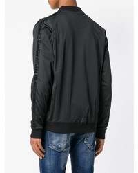 Мужской черный бомбер от Frankie Morello