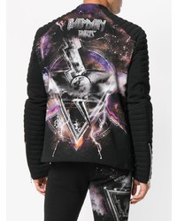 Мужской черный бомбер от Balmain