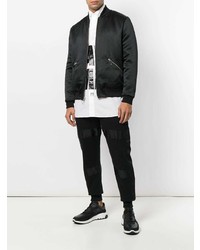 Мужской черный бомбер от Blood Brother