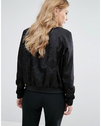 Женский черный бомбер от French Connection