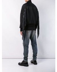 Мужской черный бомбер от Julius