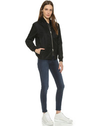 Женский черный бомбер от Acne Studios