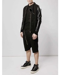 Мужской черный бомбер от Rick Owens DRKSHDW