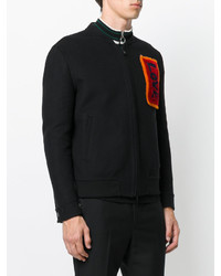 Мужской черный бомбер от Fendi