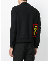 Мужской черный бомбер от Fendi