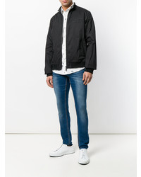 Мужской черный бомбер от Versace Jeans