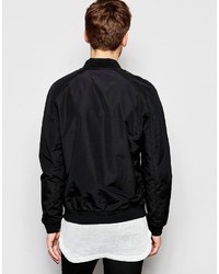 Мужской черный бомбер от Selected