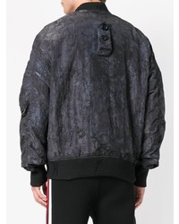 Мужской черный бомбер от Diesel