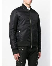 Мужской черный бомбер от Diesel Black Gold