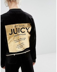 Женский черный бомбер от Juicy Couture