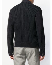 Мужской черный бомбер от Alexander McQueen