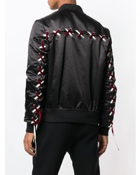 Мужской черный бомбер от Route Des Garden