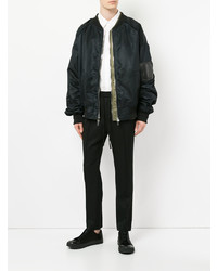 Мужской черный бомбер от Juun.J