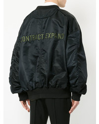 Мужской черный бомбер от Juun.J