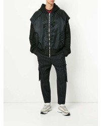 Мужской черный бомбер от Juun.J