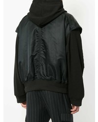 Мужской черный бомбер от Juun.J