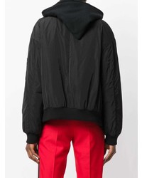 Женский черный бомбер от Drome