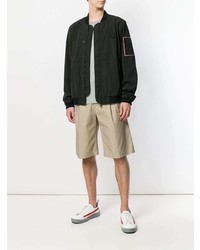 Мужской черный бомбер от Moncler