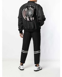 Мужской черный бомбер от Versus