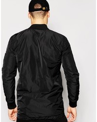 Мужской черный бомбер от Antioch