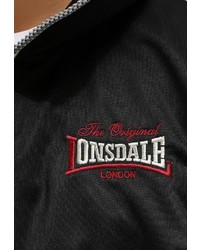 Мужской черный бомбер от Lonsdale