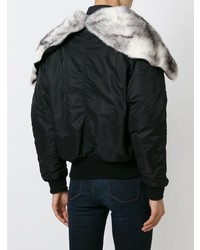 Женский черный бомбер от Liska