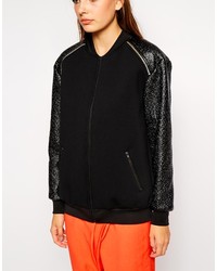 Женский черный бомбер от Finders Keepers