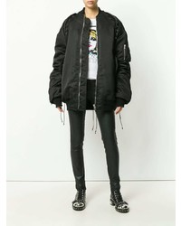 Женский черный бомбер от Faith Connexion