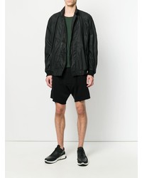 Мужской черный бомбер от Julius