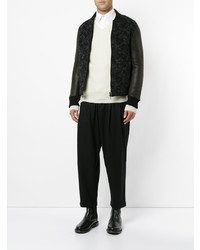 Мужской черный бомбер от Kazuyuki Kumagai