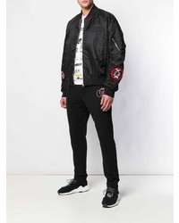 Мужской черный бомбер от McQ Alexander McQueen