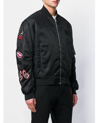 Мужской черный бомбер от McQ Alexander McQueen