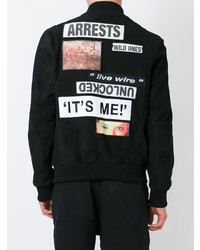 Мужской черный бомбер от Blood Brother