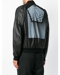 Мужской черный бомбер от Stone Island Shadow Project