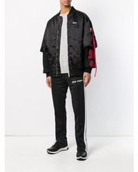 Мужской черный бомбер от Palm Angels