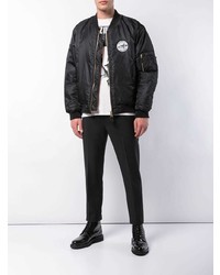 Мужской черный бомбер от Yang Li