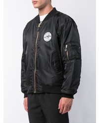 Мужской черный бомбер от Yang Li