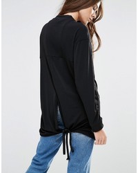 Женский черный бомбер от Pull&Bear