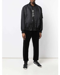 Мужской черный бомбер от Versus