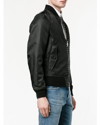 Мужской черный бомбер от Valentino