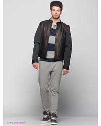 Мужской черный бомбер от Selected