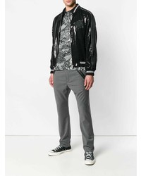 Мужской черный бомбер от Just Cavalli