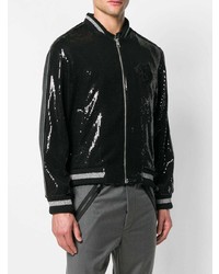 Мужской черный бомбер от Just Cavalli