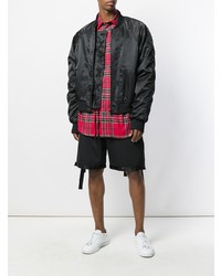 Мужской черный бомбер от D.GNAK