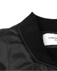 Мужской черный бомбер от Public School