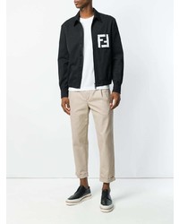 Мужской черный бомбер от Fendi