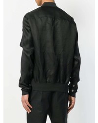 Мужской черный бомбер от Rick Owens
