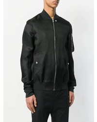 Мужской черный бомбер от Rick Owens